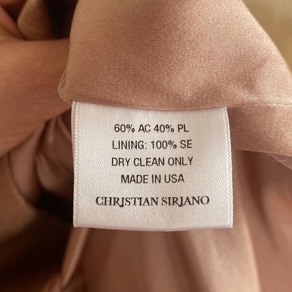 Christian Siriano Blush Rose Pink Double Strap Cocktail Dress Size 4 - Picture 8 of 15